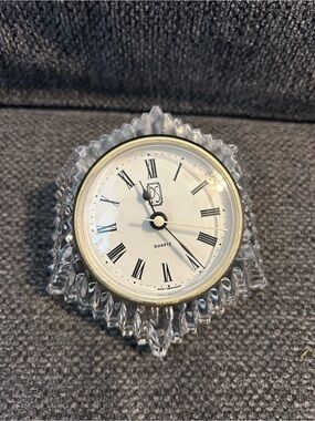 Vintage Paul Sebastian Bavarian Crystal Desk Clock